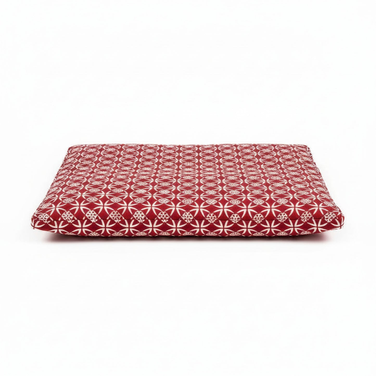 Pool & Patio Rectangle Dog Bed in starpatchred-diamond - product photo on white background