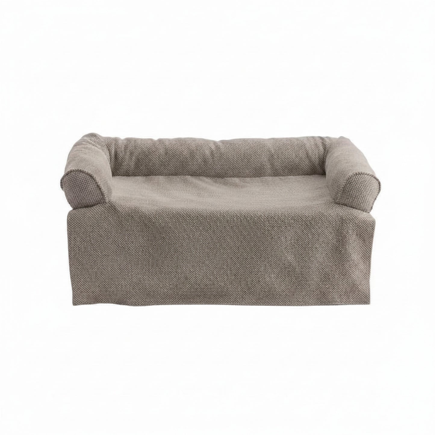 Couch Companion Bolstered Dog Sofa Throw in taupe - product photo on white background