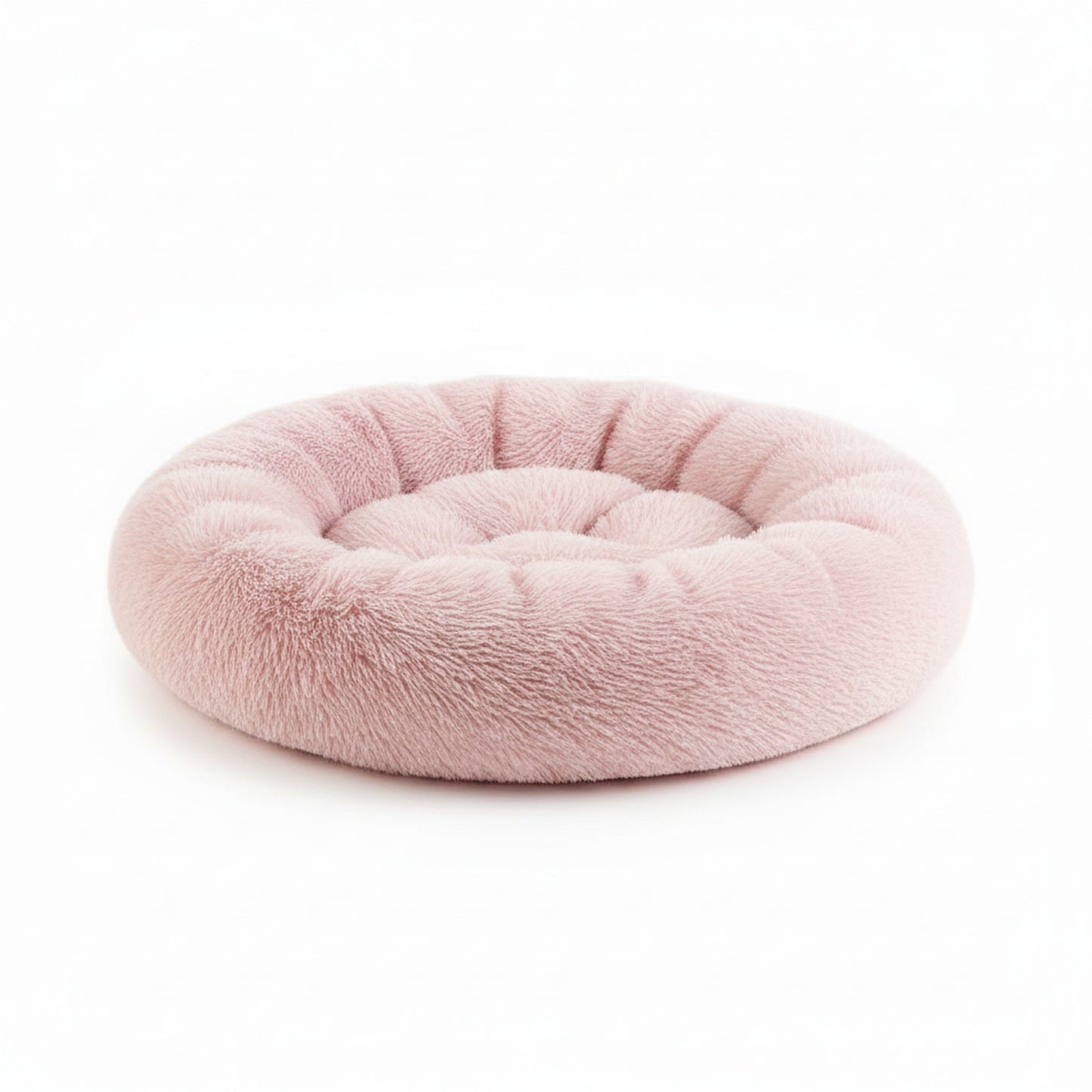 Cozy Nest Donut Dog Bed in pink - product photo on white background