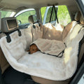 Luxurious Full Backseat Protector (Beige) + Free Calming Blanket - styled product photography