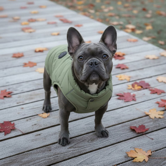 Vero Dog Jacket - Water-Resistant Coat - lifestyle photo with pet using the product