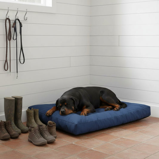 Dune Pillow Dog Bed - lifestyle photo with pet using the product
