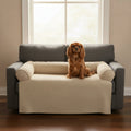 Couch Companion Bolstered Dog Sofa Throw - in-use lifestyle photo, real-world setting