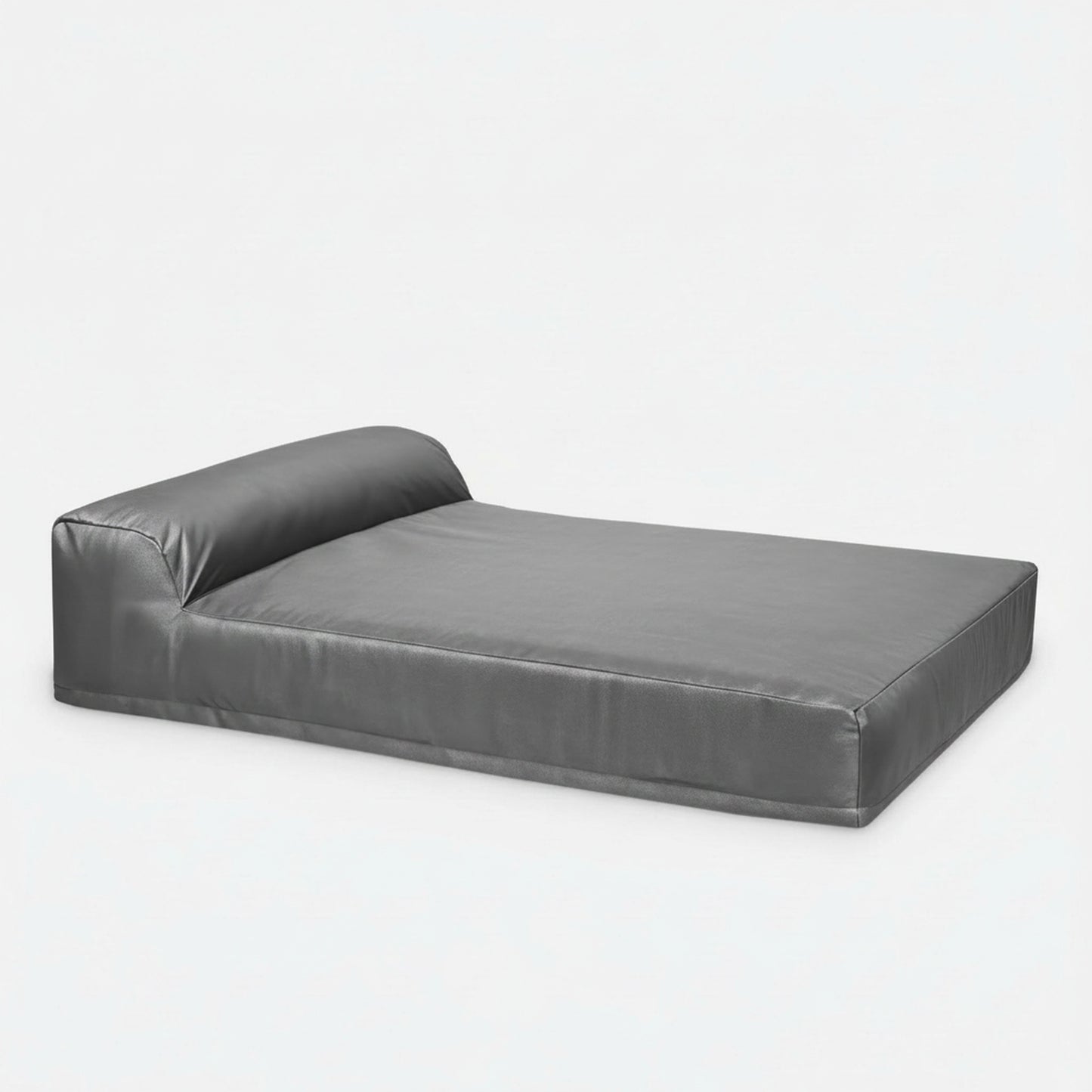 Titan Giant Bolster Dog Bed in titanium - product photo on white background