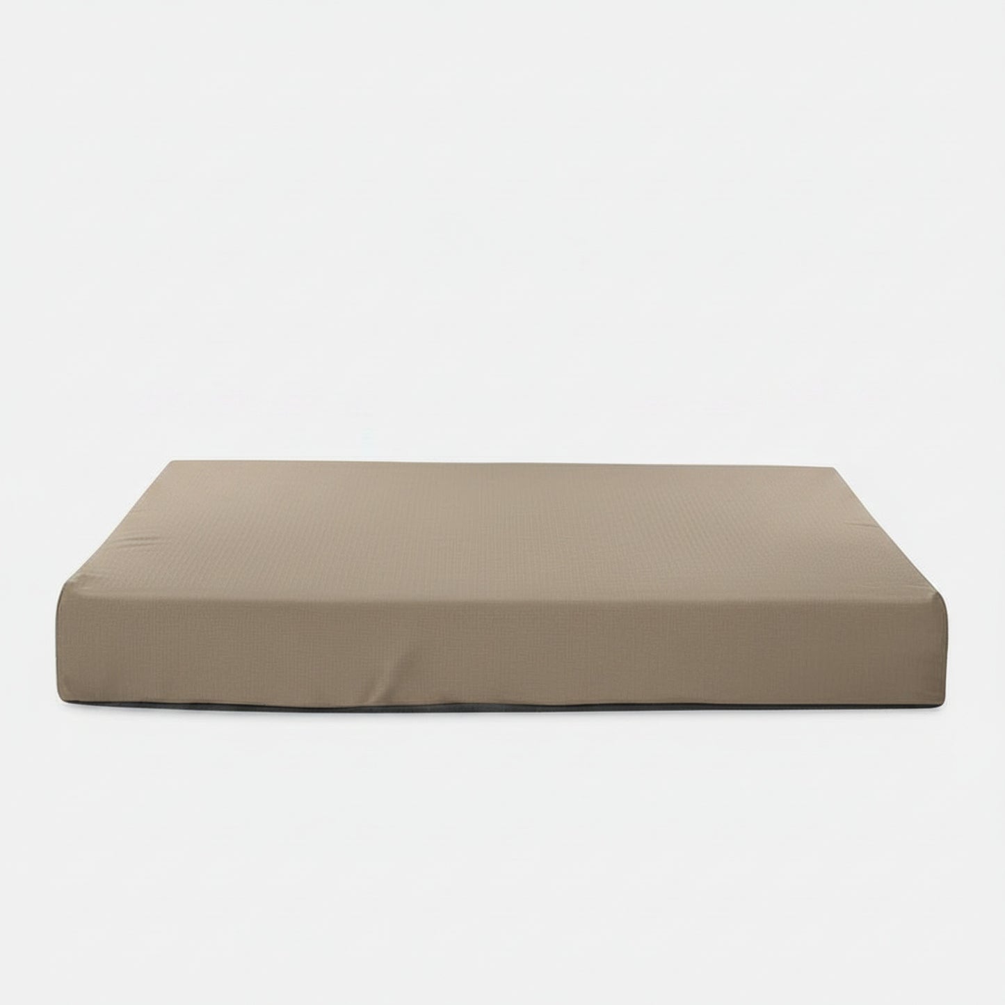 Terra Rectangle Dog Bed in taupe - product photo on white background