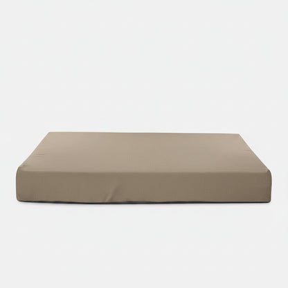 Terra Rectangle Dog Bed in taupe - product photo on white background