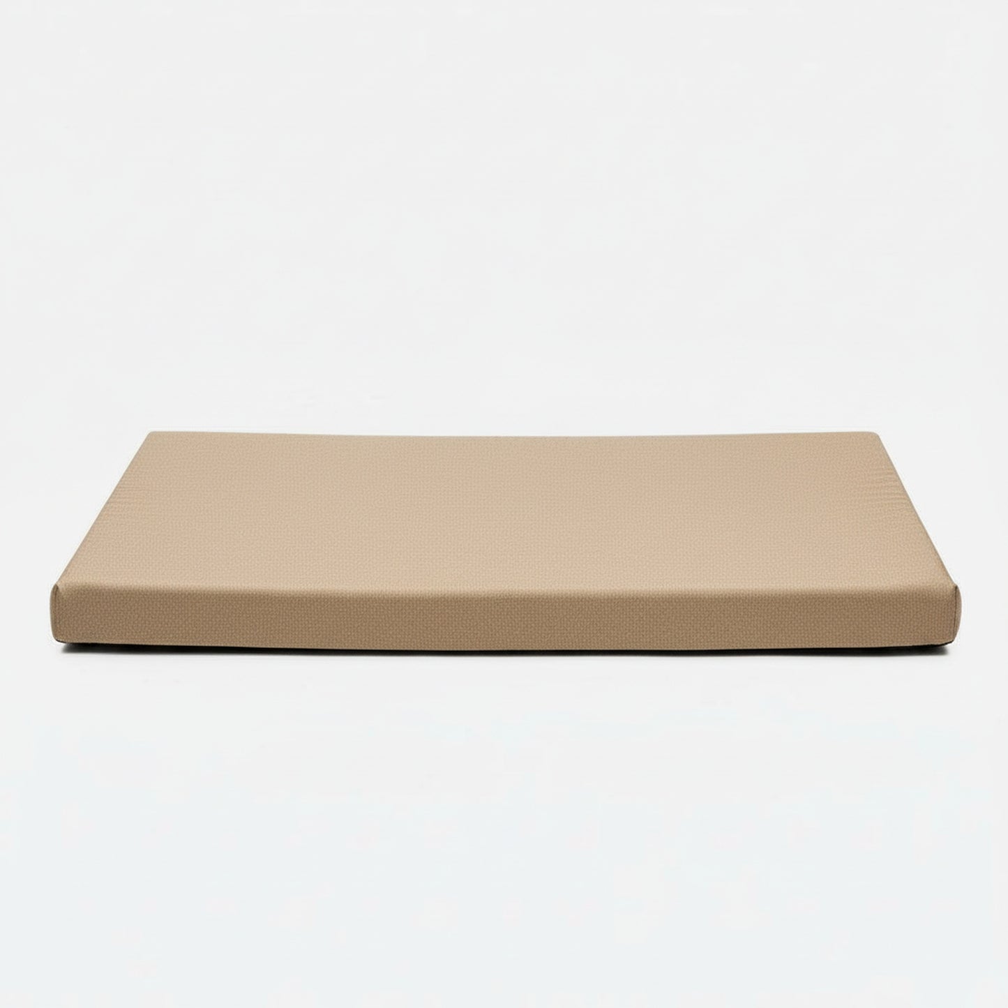 Orbit Supportive Dog Crate Bed in tan - product photo on white background