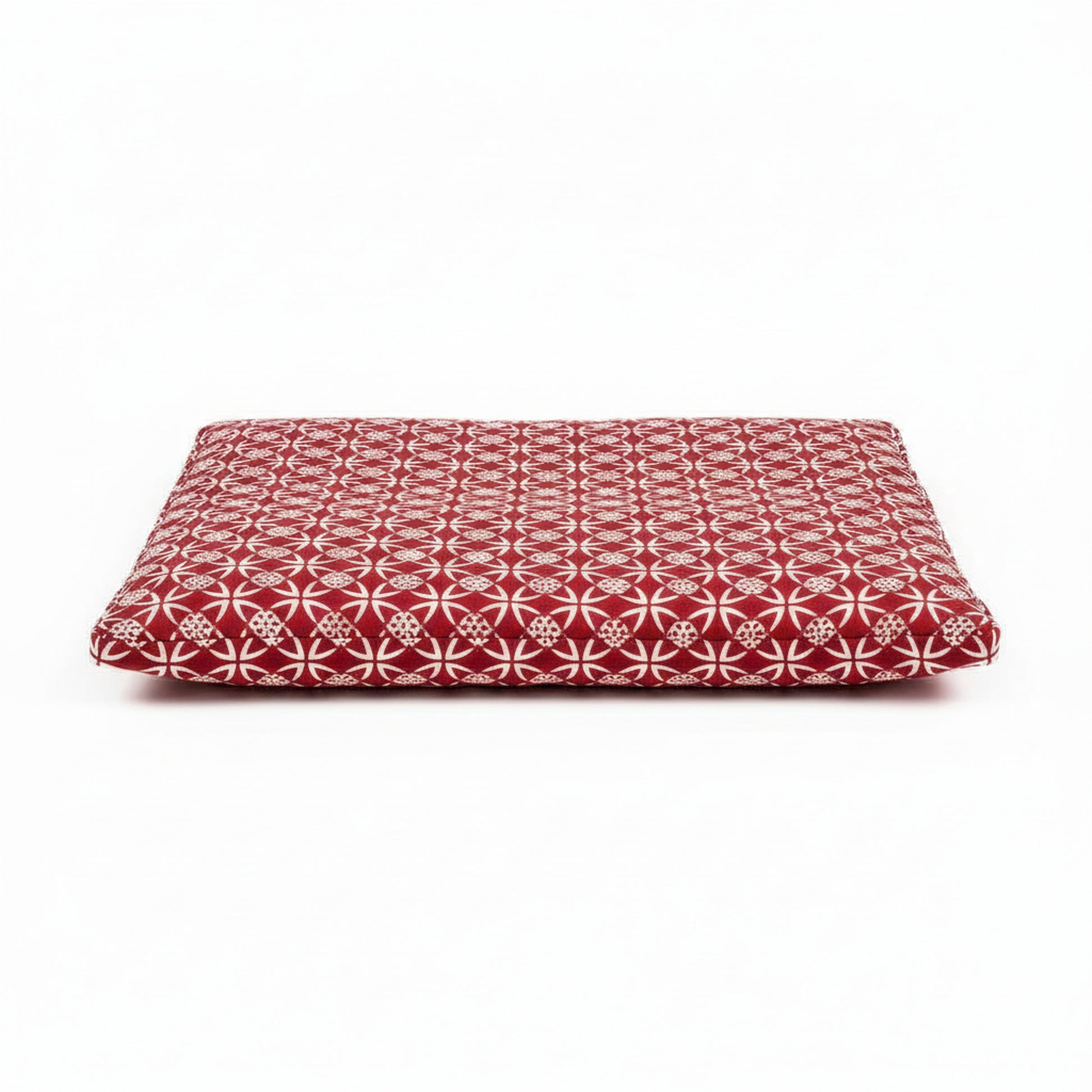 Pool & Patio Rectangle Dog Bed in starpatchred-diamond - product photo on white background