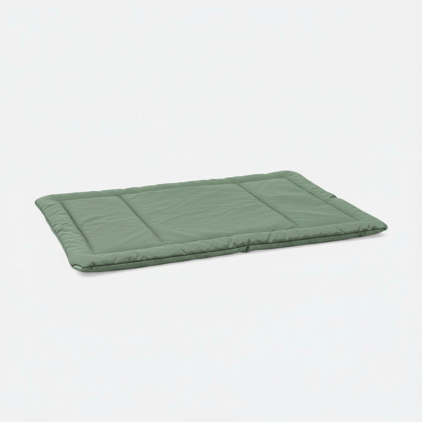 Cove Dog Crate Pad in sage green - product photo on white background