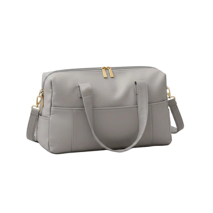 Elio Pet Carrier - Small Dog & Cat Travel Bag with Cushion in gray - product photo on white background