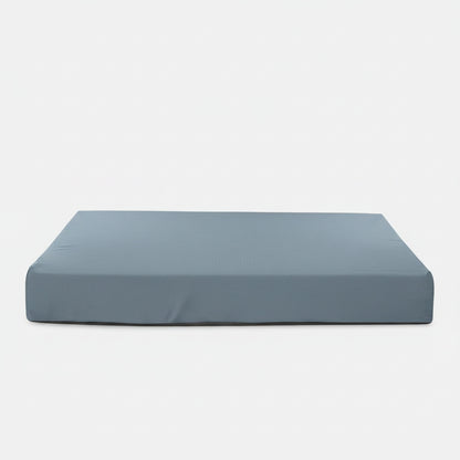 Terra Rectangle Dog Bed in blue-quartz - product photo on white background