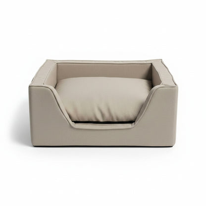 Luxury Square Dog Bed with Microsuede – Show Dog Collection in palmer-dove - product photo on white background