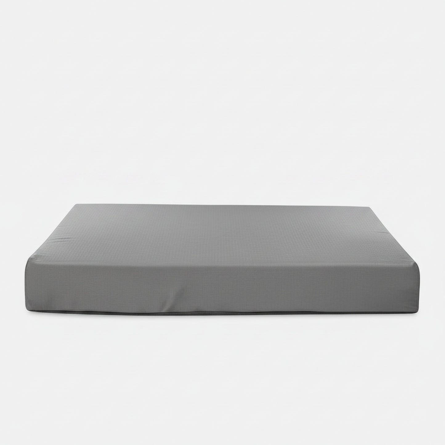 Terra Rectangle Dog Bed in titanium - product photo on white background