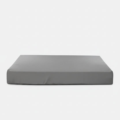 Terra Rectangle Dog Bed in titanium - product photo on white background