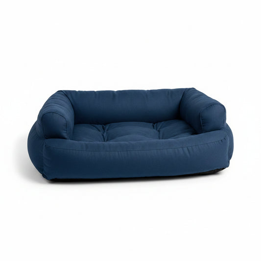 Overstuffed Luxury Dog Sofa - front view, product photo on white background