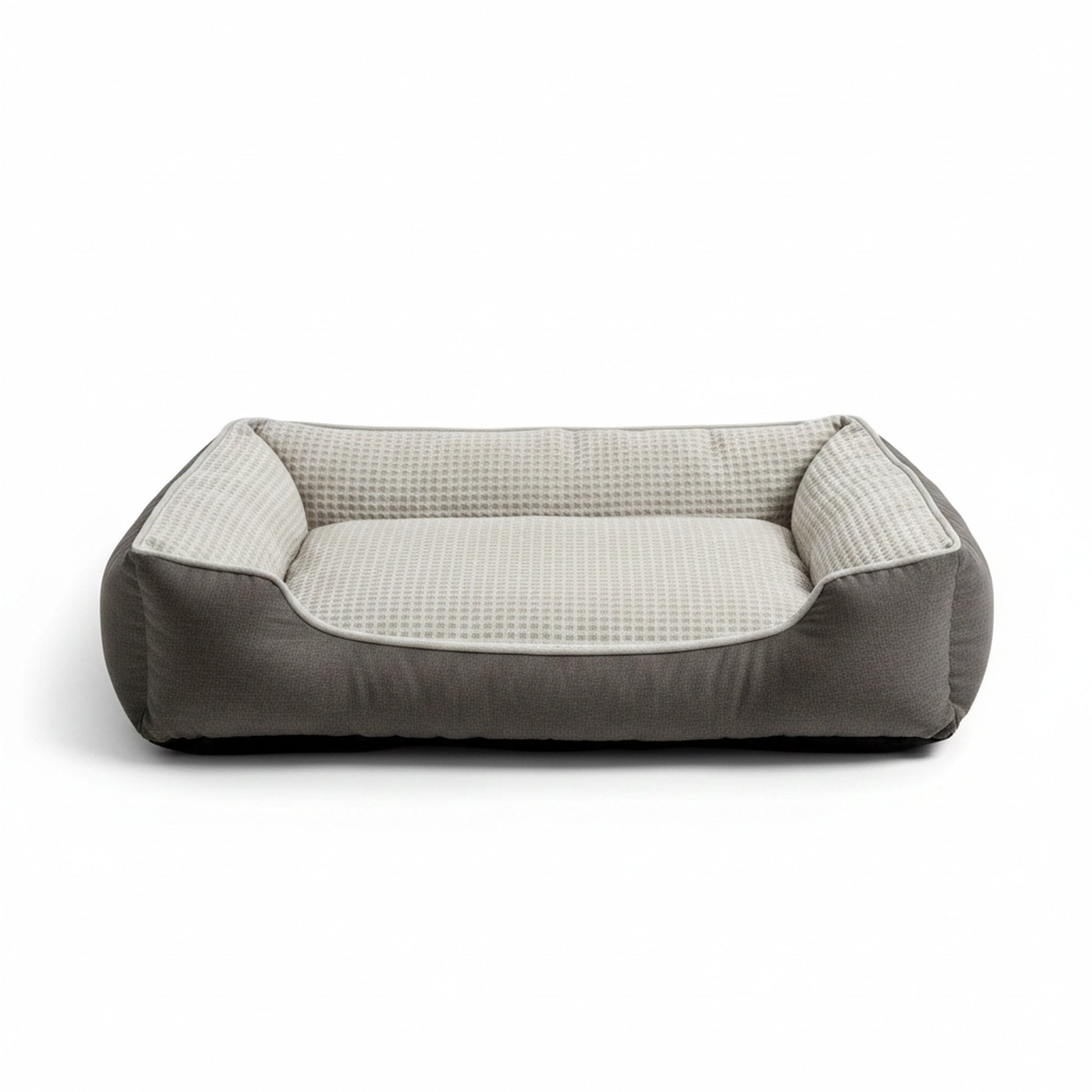 Nova Dog Bed Large - Scratch-Resistant with Bolster - front view, product photo on white background