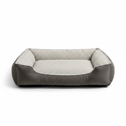 Nova Dog Bed Large - Scratch-Resistant with Bolster - front view, product photo on white background