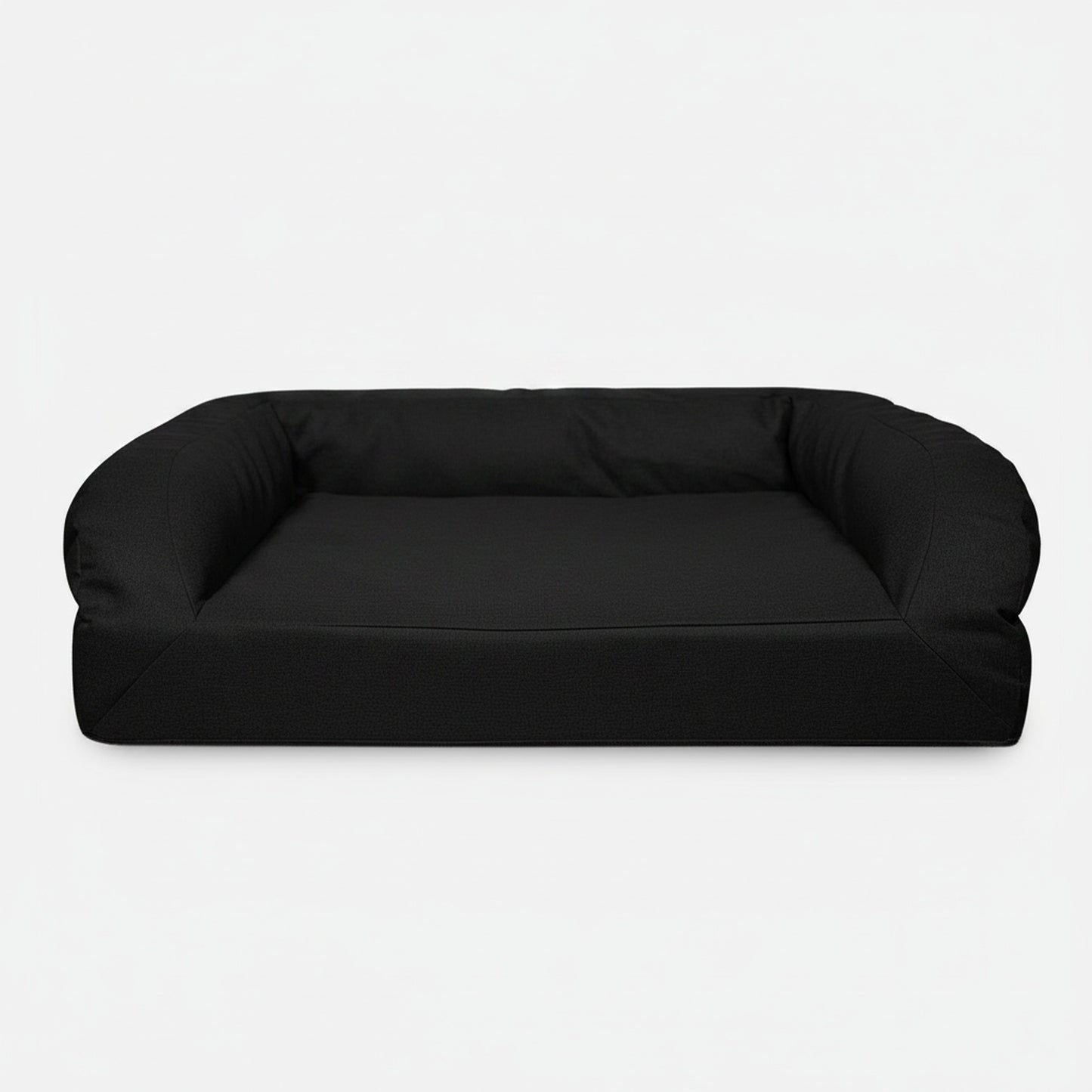 Atlas Rectangle Bolster Dog Bed - front view, product photo on white background