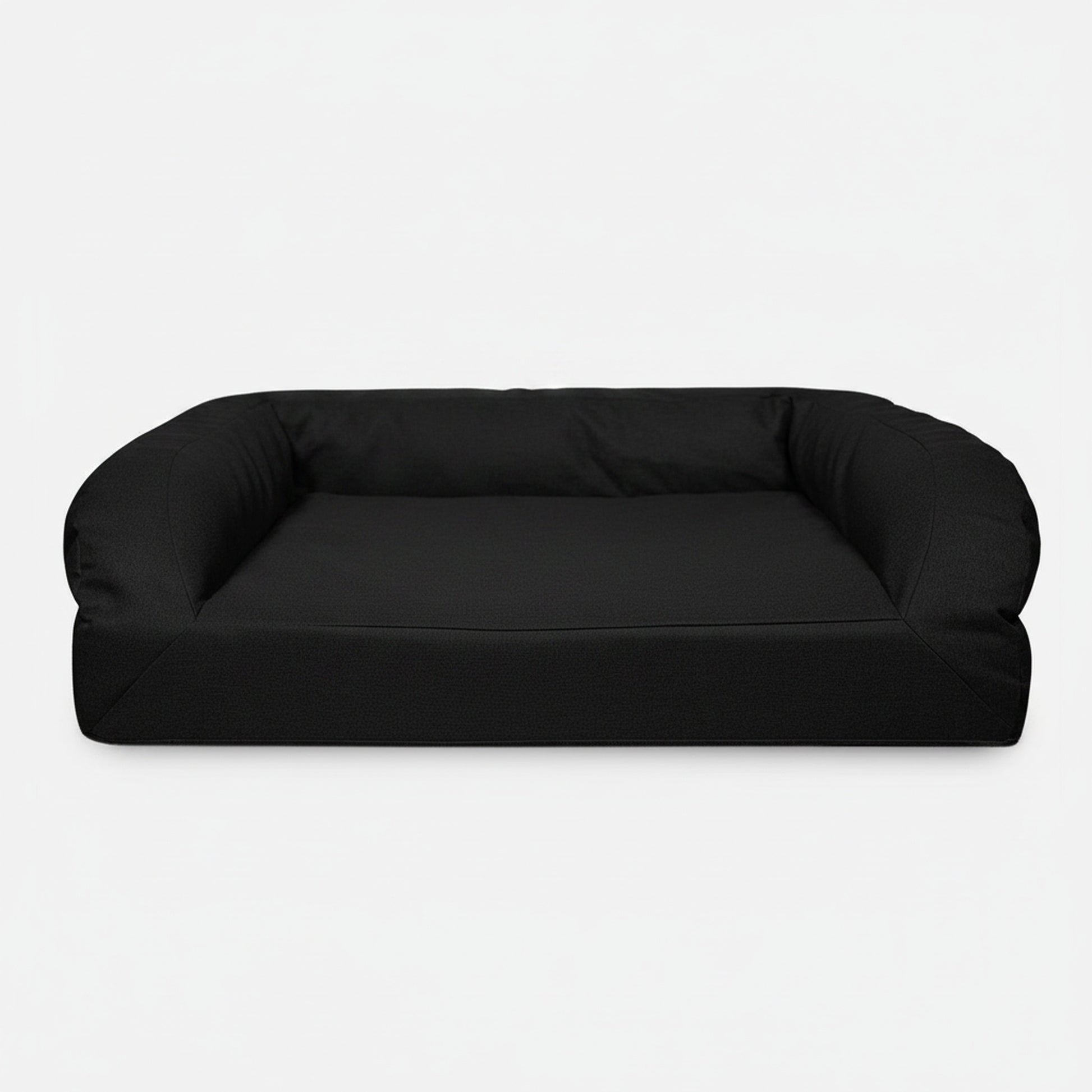 Atlas Rectangle Bolster Dog Bed - front view, product photo on white background