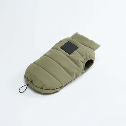 Vero Dog Jacket - Water-Resistant Coat - angled product photo showing design details
