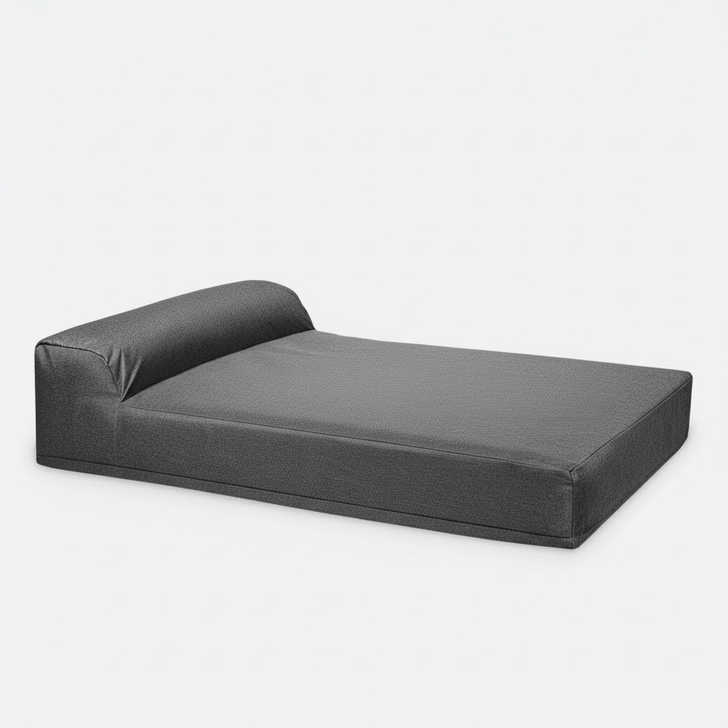 Titan Giant Bolster Dog Bed - angled product photo showing design details