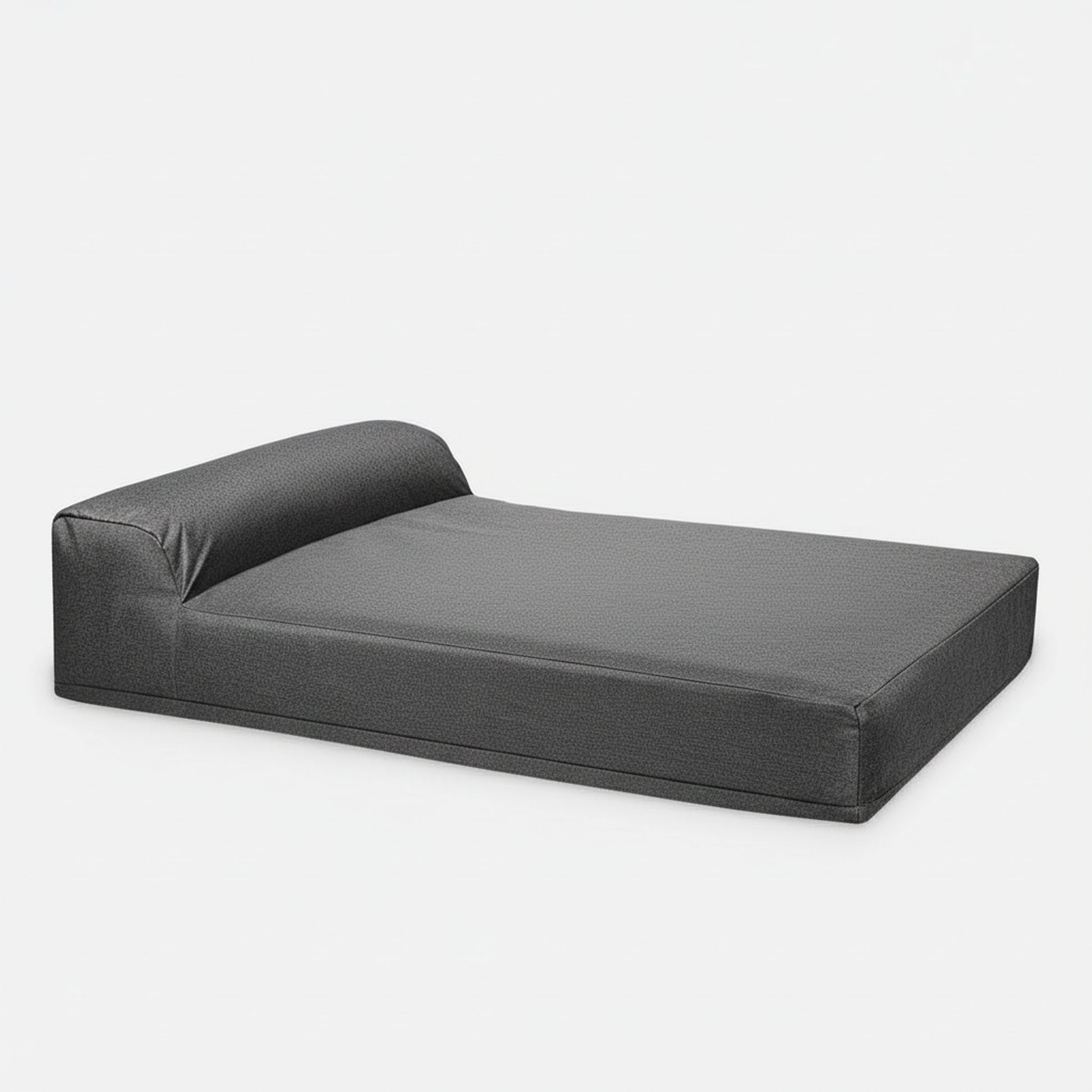 Titan Giant Bolster Dog Bed - angled product photo showing design details