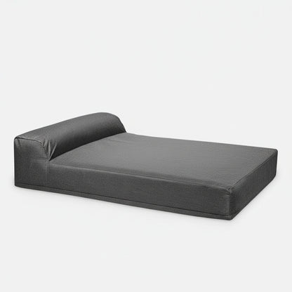 Titan Giant Bolster Dog Bed - angled product photo showing design details