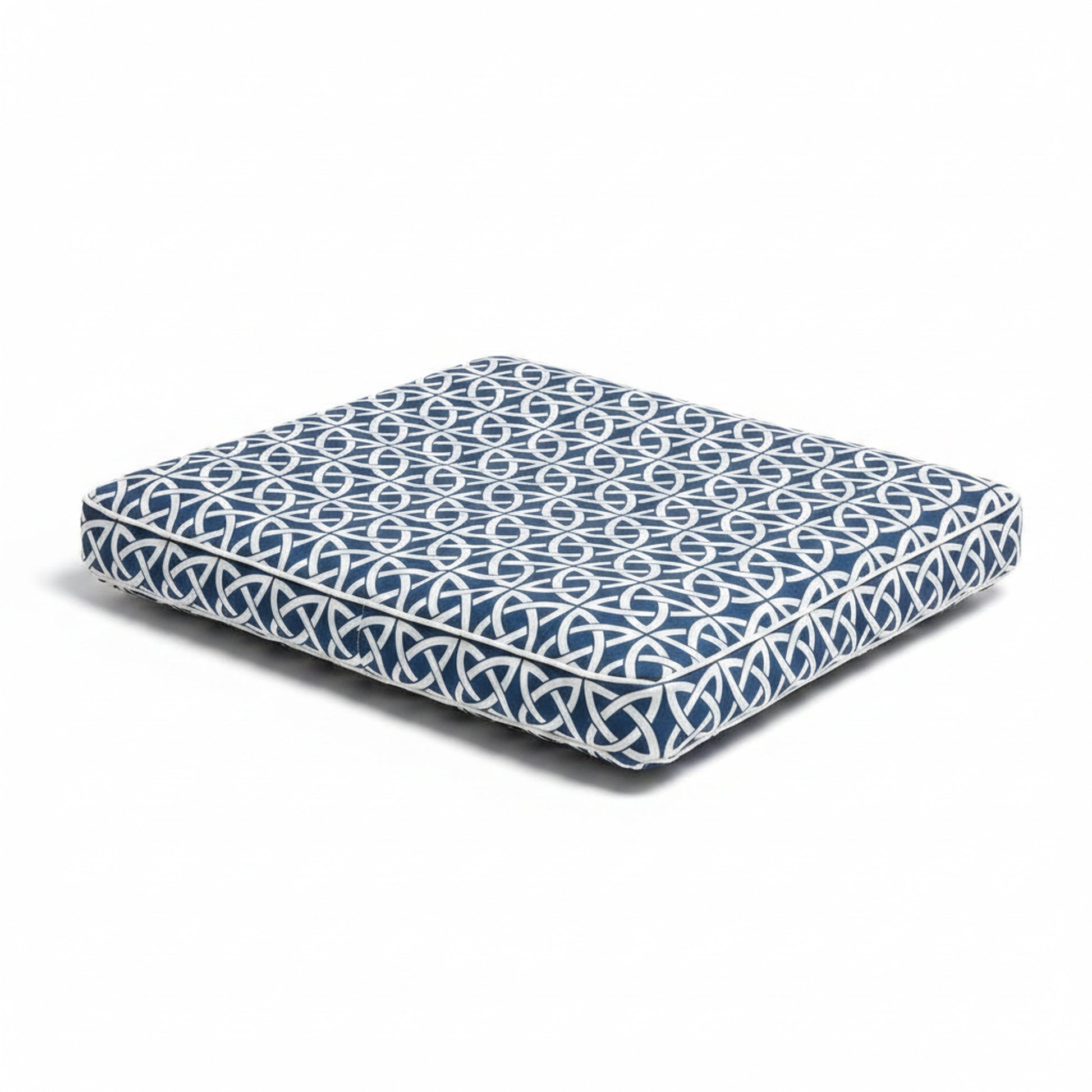 Pool & Patio Rectangle Dog Bed - angled product photo showing design details