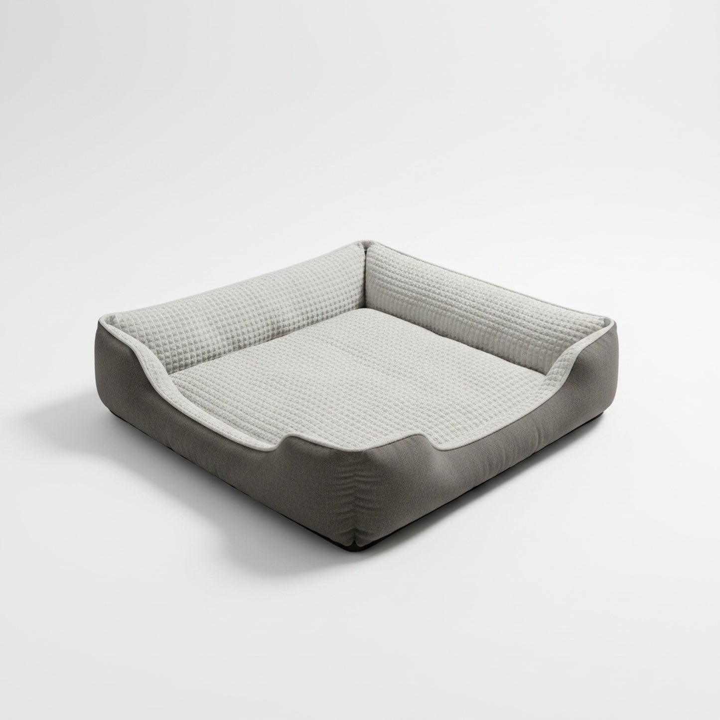 Nova Dog Bed Large - Scratch-Resistant with Bolster - angled product photo showing design details