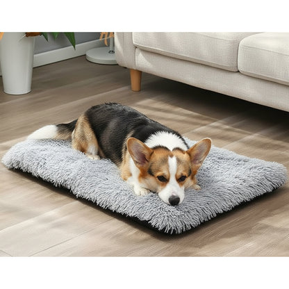 Teso Faux Fur Pet Bed - Washable Home & Travel Mat - lifestyle photo with pet using the product