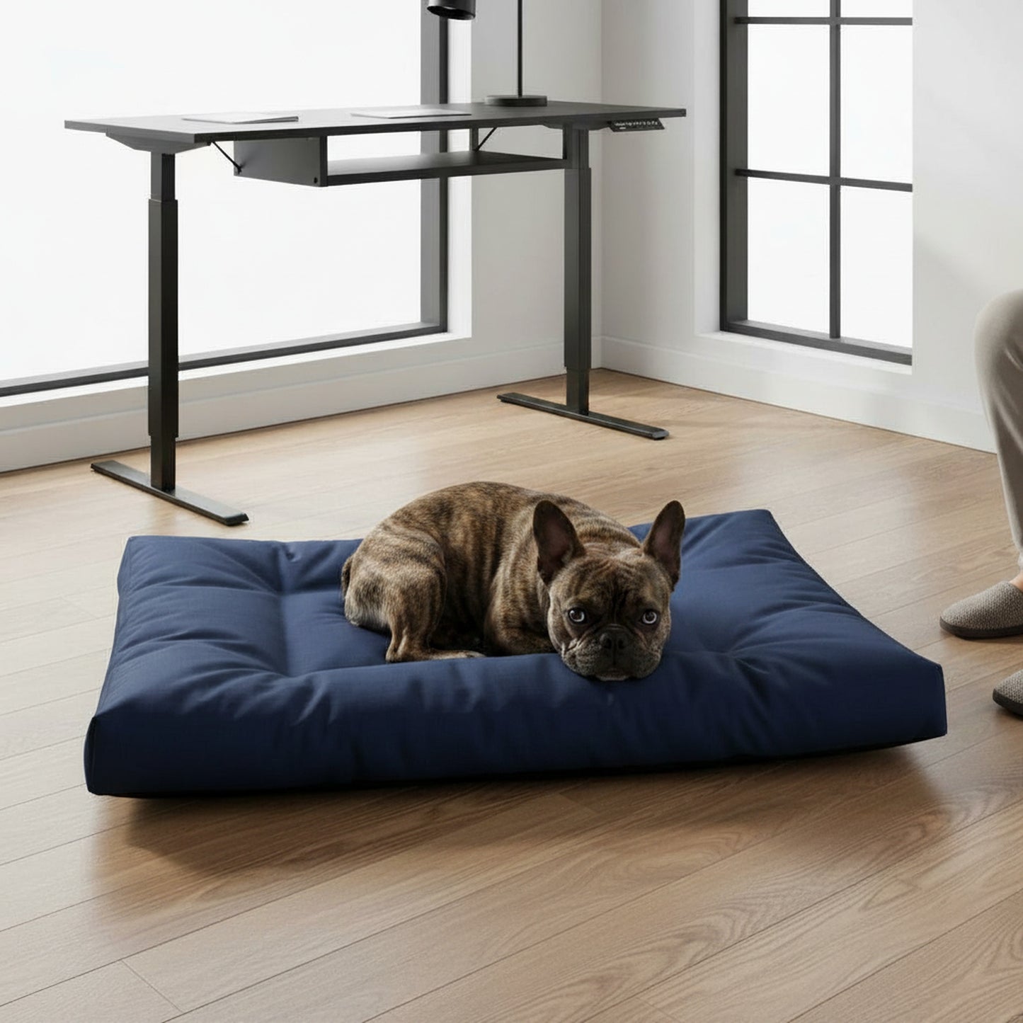 Dune Pillow Dog Bed - in-use lifestyle photo, real-world setting