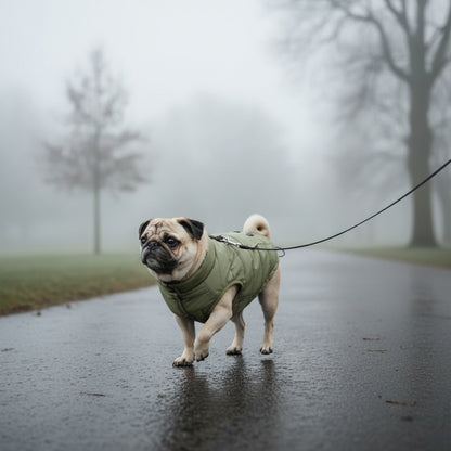 Vero Dog Jacket - Water-Resistant Coat - in-use lifestyle photo, real-world setting