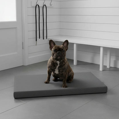 Orbit Supportive Dog Crate Bed - in-use lifestyle photo, real-world setting