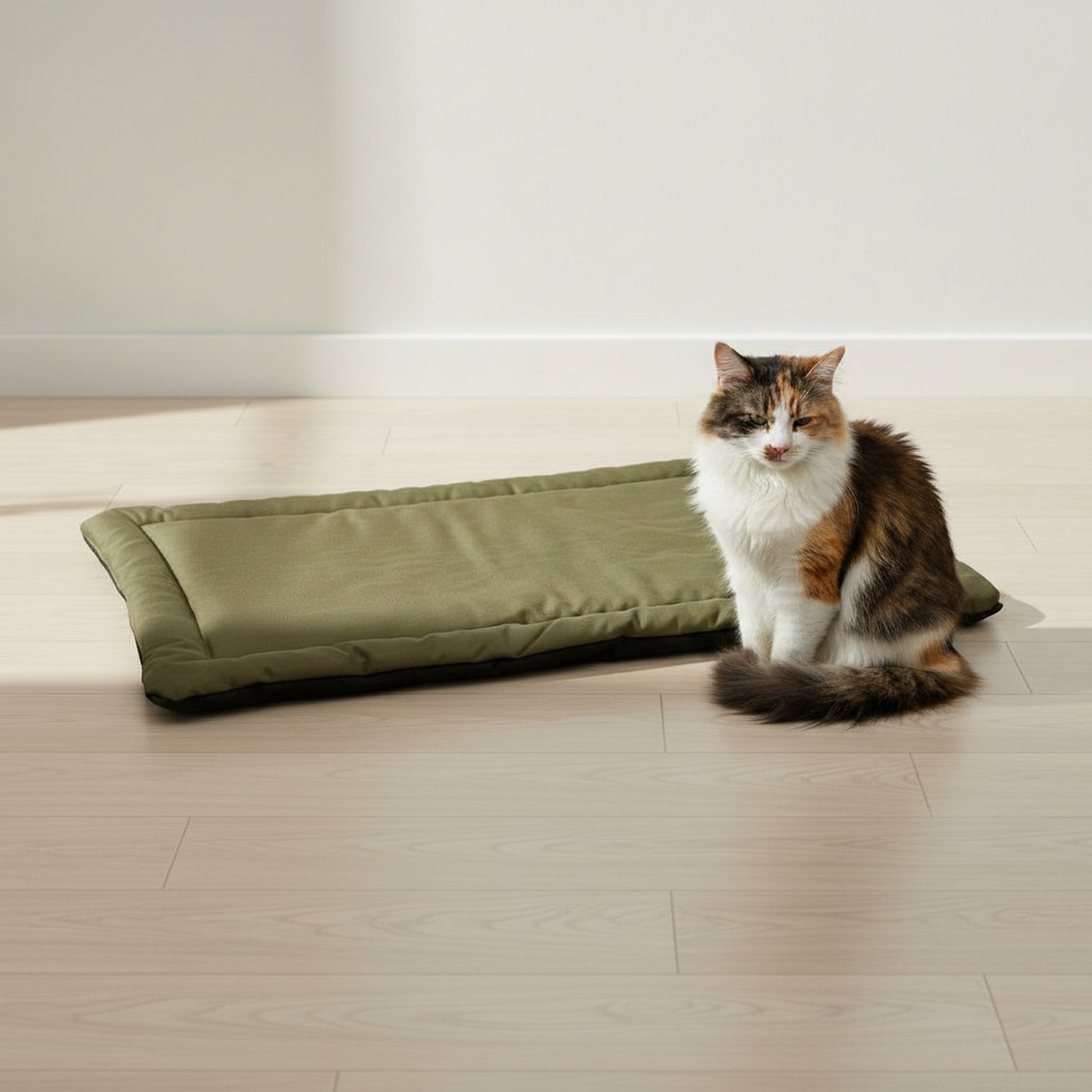 Cove Dog Crate Pad - in-use lifestyle photo, real-world setting