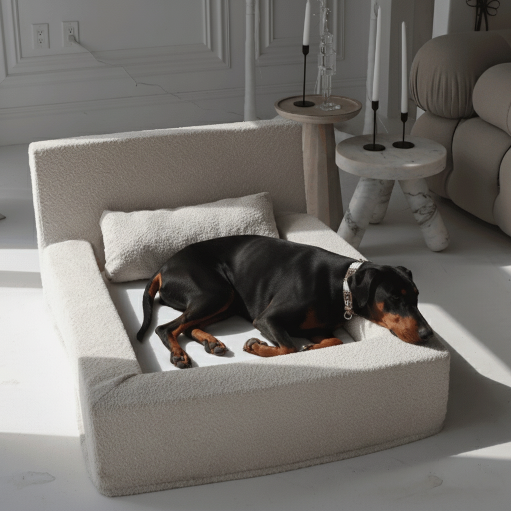Rori Blooms Nala Dog Bed — material and texture view
