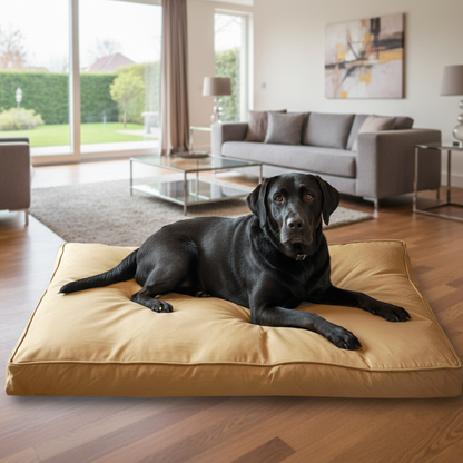 Waterproof chew-resistant dog bed - reinforced ripstop fabric resists tearing and chewing