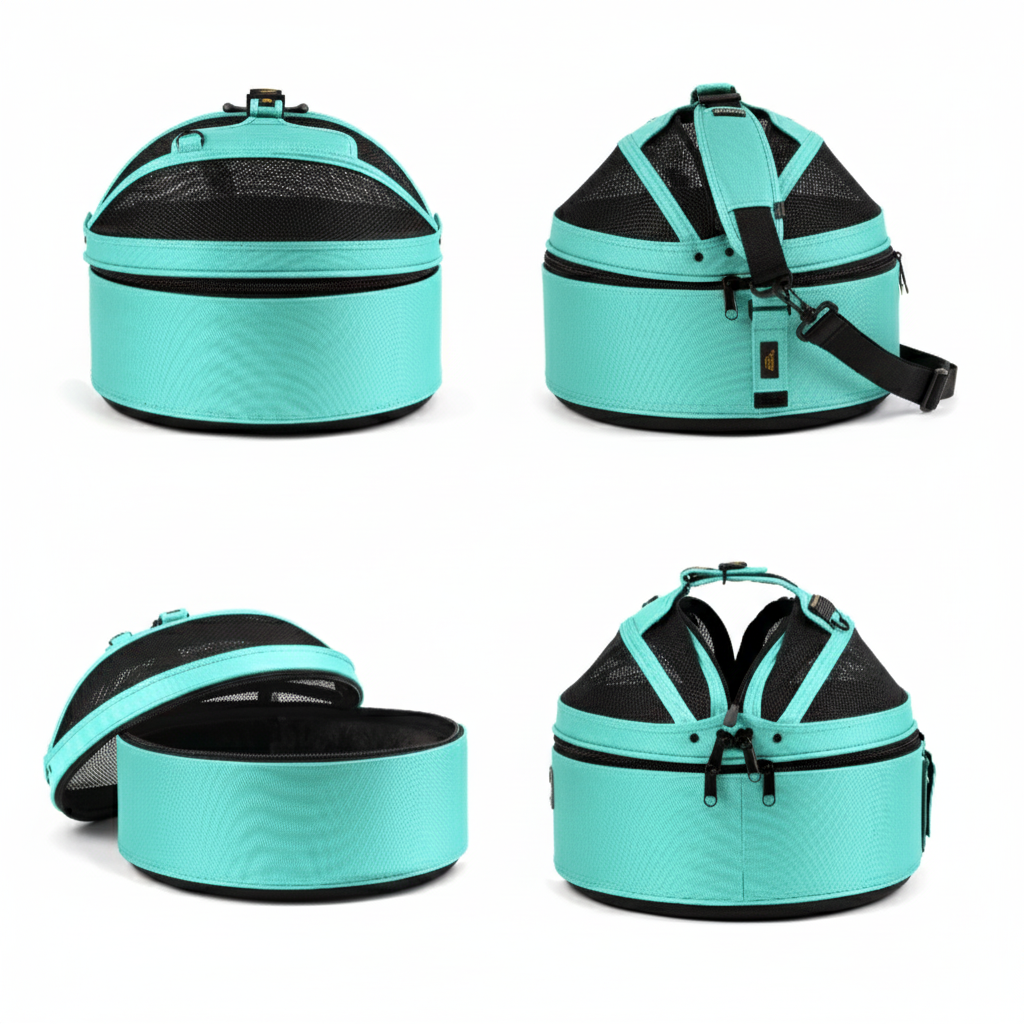 Mira 3-in-1 convertible pet travel bed - carrier for cats and small dogs up to 15 lbs