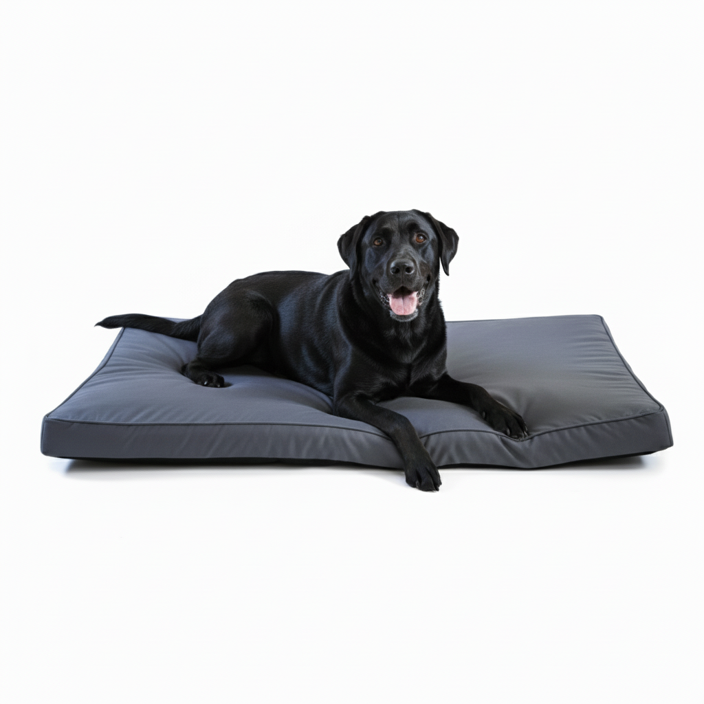 Chew-resistant dog bed with waterproof protection - premium memory foam for large breeds