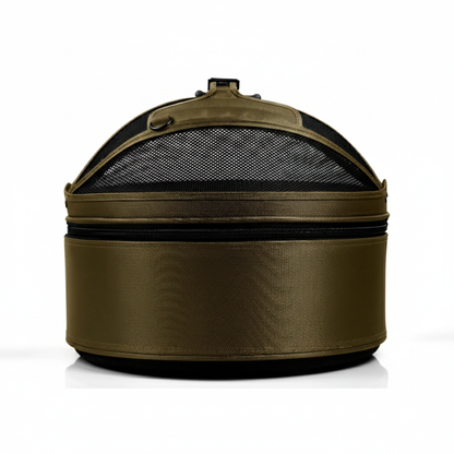 3-in-1 pet carrier in olive - car seat with ballistic nylon