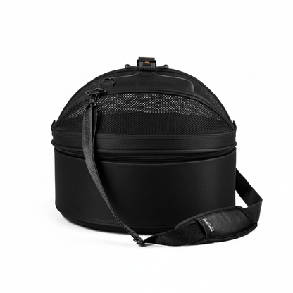 Black convertible pet carrier - 3-in-1 travel bed for pets up to 15 lbs