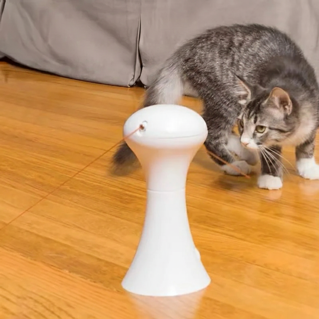 Aris Cat Laser Toy — compact 10x10x20cm design