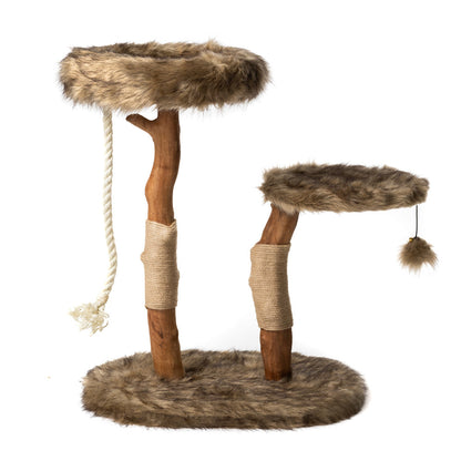 Aura Cat Tree — natural sisal rope scratching posts