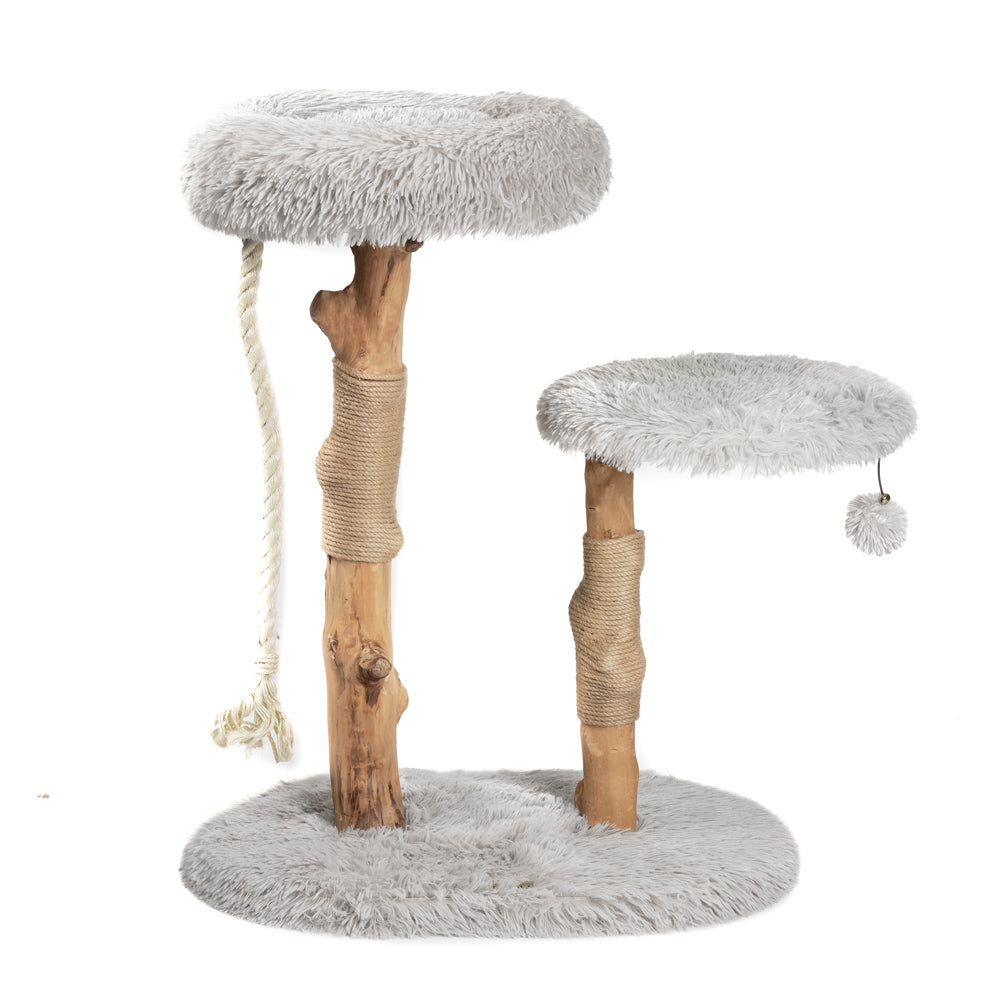 Aura Cat Tree — enclosed hideaway spaces
