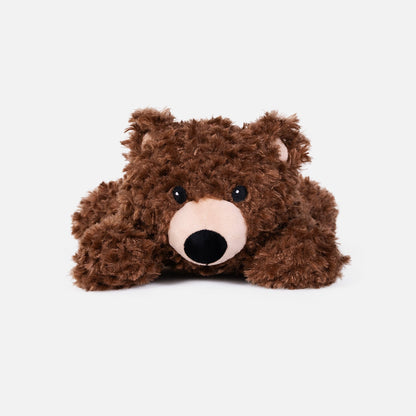 Grizzly Bear Plush Dog Toy — ultra-soft grizzly bear plush
