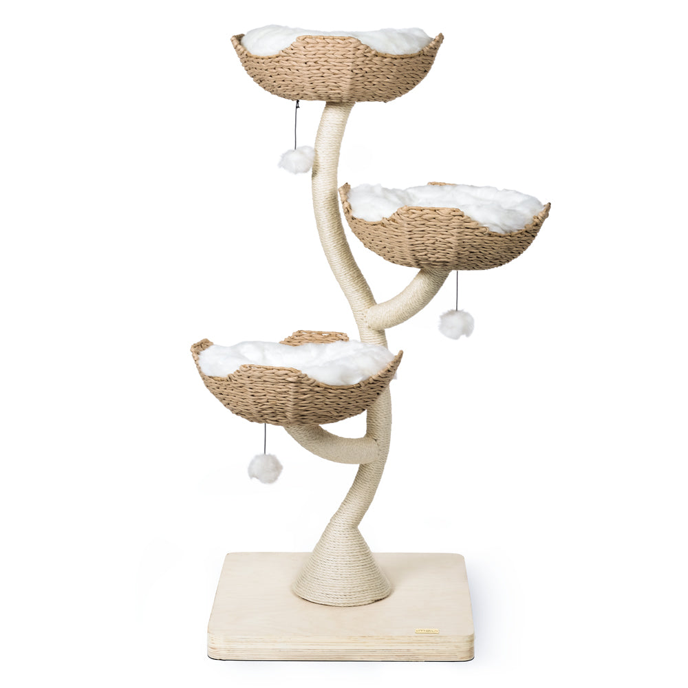 Haze Cat Tree — multi-level design with sisal scratching posts throughout