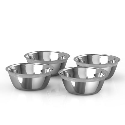 Livo Dog Bowls Set of 4 — set of 4 stainless steel bowls