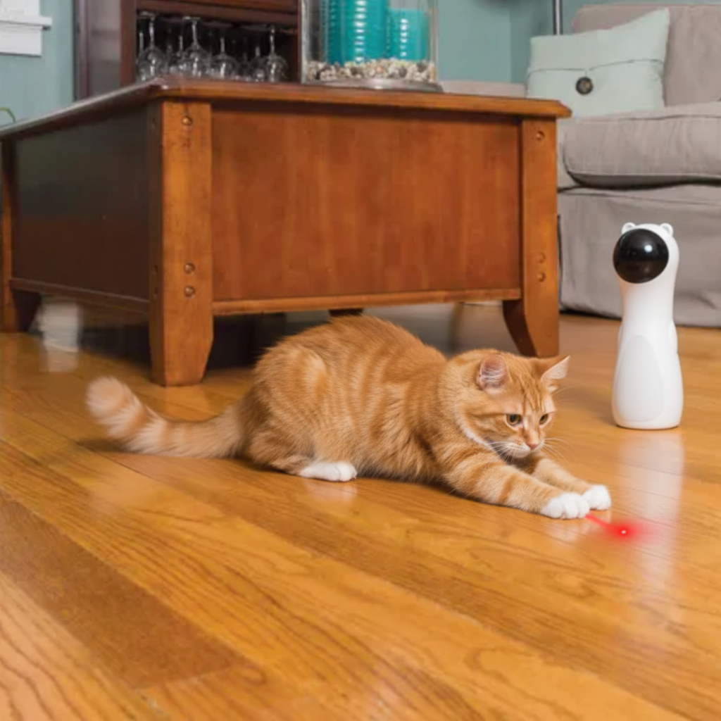 Lumo Cat Laser Toy — multiple laser beams moving in unpredictable patterns