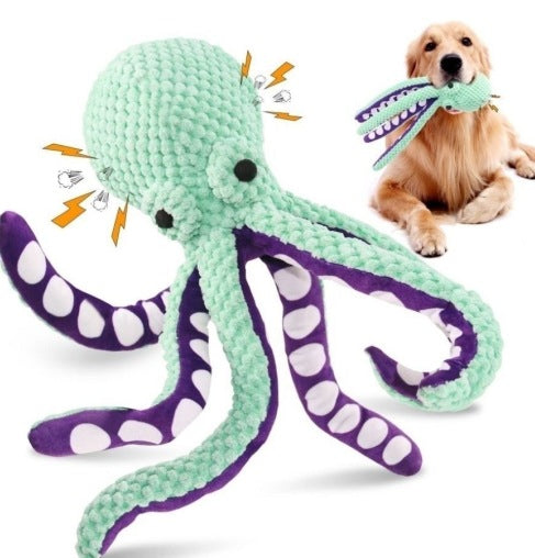 Luno Octopus Dog Toy — unique octopus shape