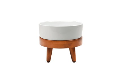 Nira Elevated Dog Water Bowl — two height options at 4.75 and 8.25 inches