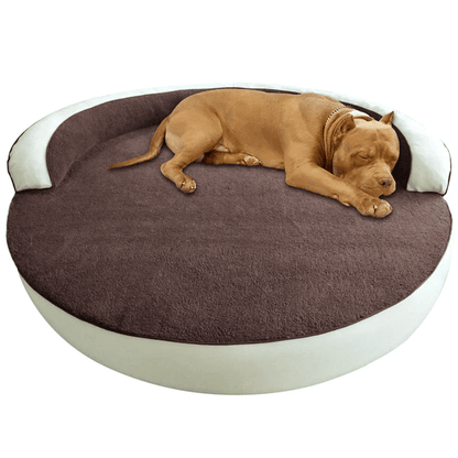 Oro Large Round Dog Bed — high-density foam base